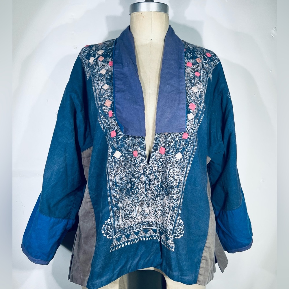 Magnolia Pearl Taj Appliqué Kimono NWT O/S - Picture 6 of 9